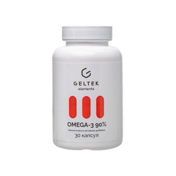 Geltek, Омега-3 90%, капсулы, 30 шт.